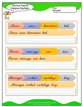 s sesi Grubu Çalışma Sayfaları